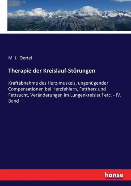 Cover for Oertel · Therapie der Kreislauf-Störungen (Buch) (2017)