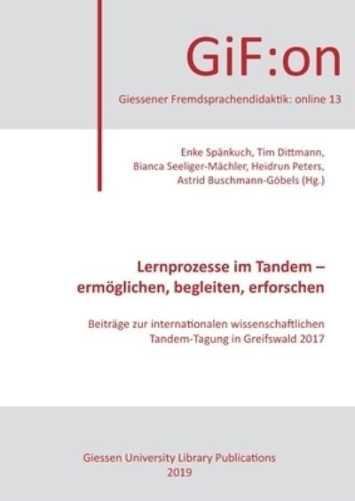 Cover for Spänkuch · Lernprozesse im Tandem - ermög (Bog) (2019)
