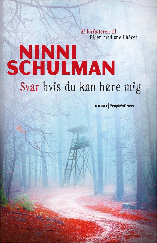 Cover for Ninni Schulman · Svar hvis du kan høre mig (Innbunden bok) [1. utgave] [Indbundet] (2014)