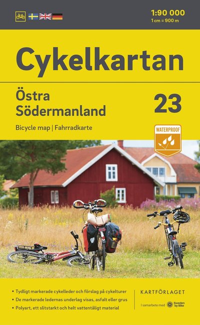 Cover for Cykelkartan Blad 23 Östra Södermanland 2023-2025 (N/A) (2023)