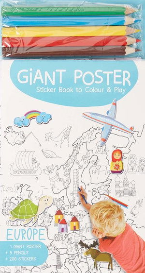 Cover for Yoyo Books · Giant Poster Colouring Book: Europe (Taschenbuch) (2018)