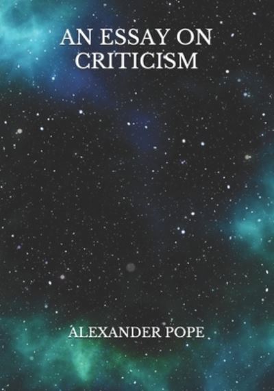 Cover for Alexander Pope · An Essay On Criticism (Paperback Book) (2021)