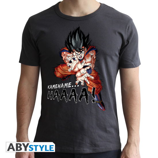 Dragon Ball - Tshirt Dbz/ Kamehameha Man Ss Dark G - Abystyle - Merchandise -  - 3700789243397 - February 7, 2019