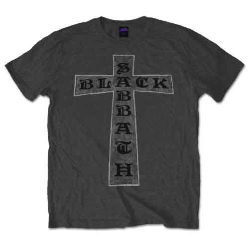 Black Sabbath Unisex T-Shirt: Cross - Black Sabbath - Fanituote - ROFF - 5055295376397 - tiistai 13. tammikuuta 2015