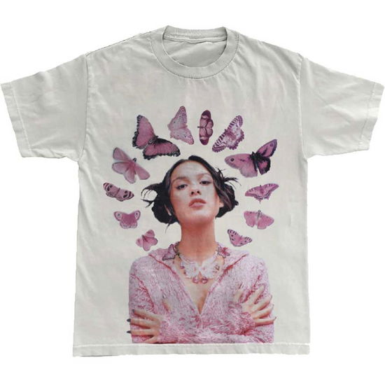 Olivia Rodrigo Unisex T-Shirt: Butterfly Halo (Ex-Tour) - Olivia Rodrigo - Gadżety -  - 5056737231397 - 