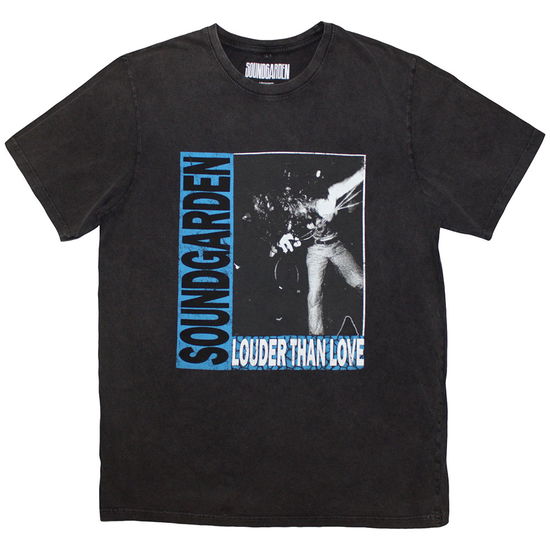 Cover for Soundgarden · Soundgarden Unisex Stone Wash T-Shirt: Louder Than Love (Charcoal Grey) (T-shirt) [size S] (2024)