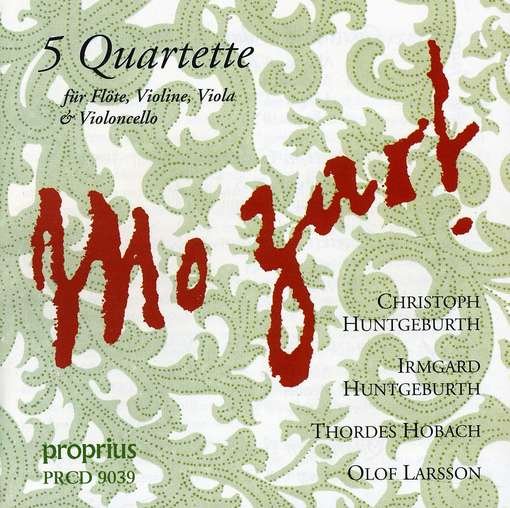 Cover for Mozart / Huntgeburth / Huntgeburth / Larsson · Five Flute Quartet (CD) (1996)