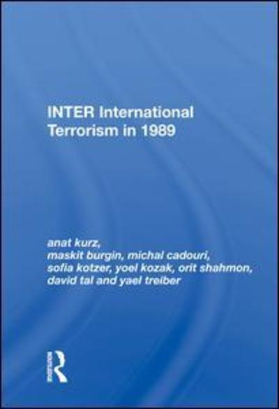 Cover for Anat Kurz · Inter: International Terrorism In 1989 (Hardcover Book) (2019)