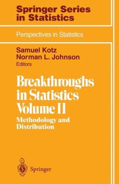 Cover for Samuel Kotz · Breakthroughs in Statistics: Methodology and Distribution (Methodology and Distribution) - Springer Series in Statistics (Paperback Book) [1st Ed. 1992. Corr. 2nd Printing 1993 edition] (1993)