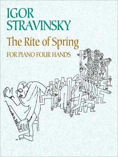 Cover for Classical Piano Sheet Music · The Rite of Spring for Piano Four Hands (Dover Music for Piano) (Paperback Book) (2011)