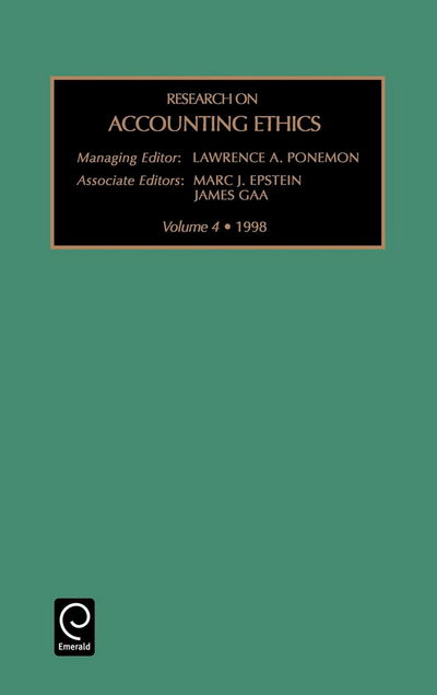 Cover for James C. Gaa · Research on Accounting Ethics - Research on Accounting Ethics (Hardcover Book) (1998)
