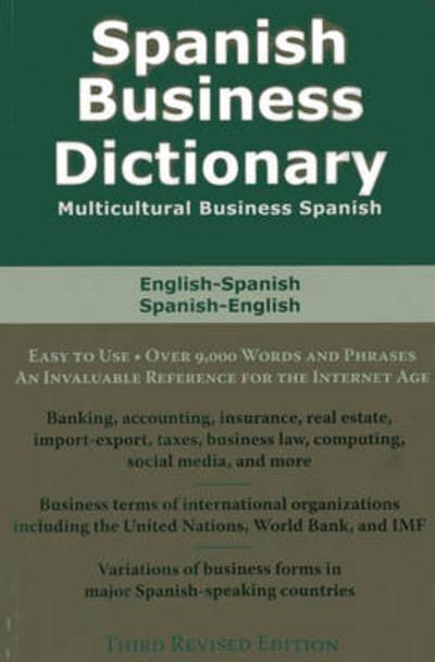 Spanish Business Dictionary: English-Spanish / Spanish-English - Morry Sofer - Książki - Shengold Publishers Inc.,U.S. - 9780884003397 - 1 czerwca 2013