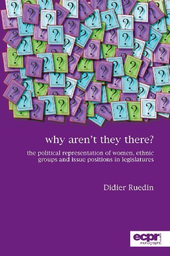 Cover for Didier Ruedin · Why Aren't They There?: The Political Representation of Women, Ethnic Groups and Issue Positions in Legislatures (Paperback Book) (2013)