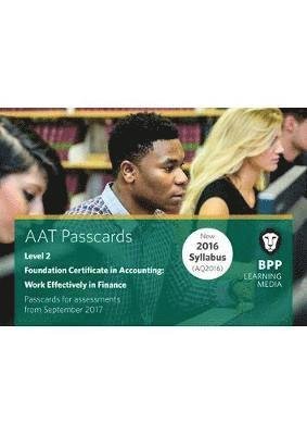 Cover for BPP Learning Media · AAT Work Effectively in Finance: Passcards (Spiral Book) (2017)