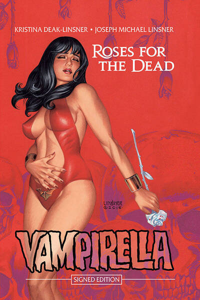 Cover for Corey Macourek · Vampirella: Roses for the Dead HC Signed Edition (Hardcover Book) (2019)