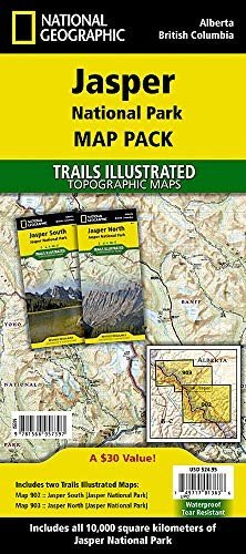 Cover for National Geographic Maps · Jasper National Park [map Pack Bundle]: Trails Illustrated Maps (Kort) [2020th edition] (2019)