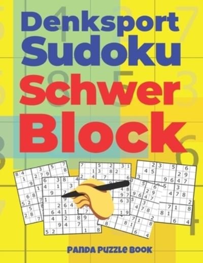 Cover for Panda Puzzle Book · Denksport Sudoku Schwer Block (Paperback Book) (2019)