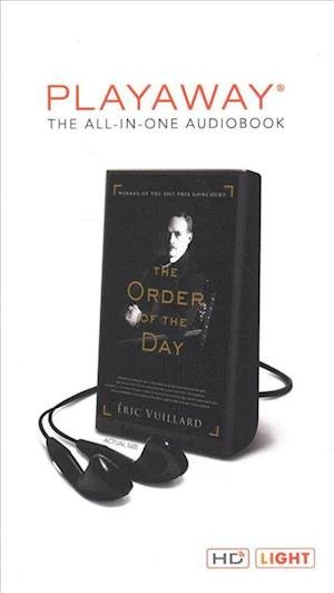 Cover for Eric Vuillard · The Order of the Day (MISC) (2018)