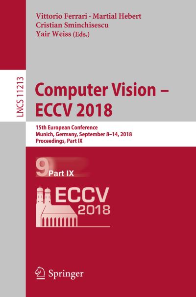 Cover for Computer Vision ECCV 2018 (Book) [1st ed. 2018 edition] (2018)