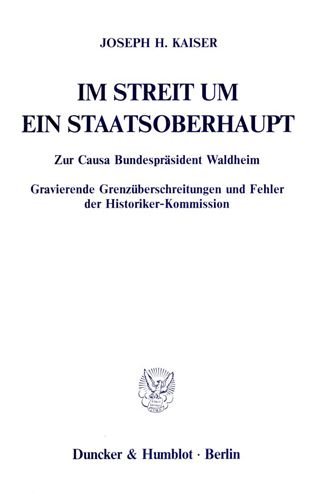 Cover for Kaiser · Im Streit um ein Staatsoberhaupt (Bog) (1988)