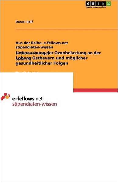 Cover for Rolf · Untersuchung der Ozonbelastung an (Book) (2011)