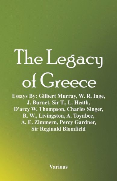 Cover for The Legacy of Greece (Paperback Book) (2018)