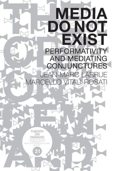 Cover for Marcello Vitali-Rosati · Media Do Not Exist (Paperback Book) (2019)