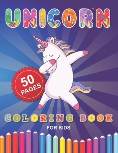 Cover for Barkoun Press · Unicorn Coloring Book for Kids (Paperback Book) (2020)