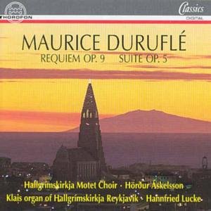 Requiem Op. 9 for Ch. & Organ - Durufle Maurice - Musik - THOR - 4003913123398 - 1 december 1996