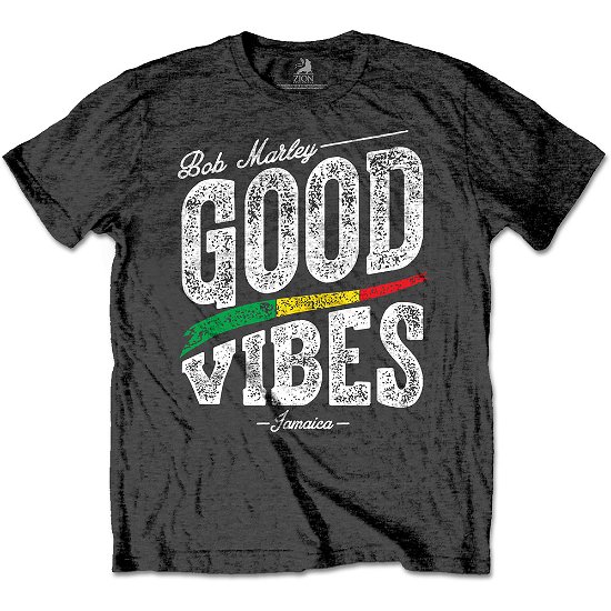 Cover for Bob Marley · Bob Marley Unisex T-Shirt: Good Vibes (T-shirt) [size S] [Grey - Unisex edition]
