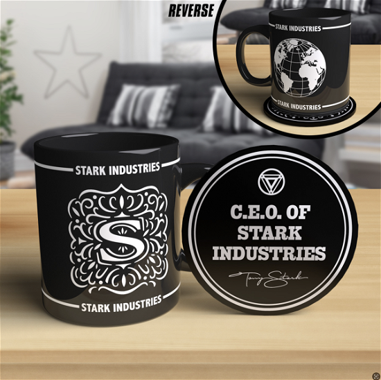 Marvel: Stark Industries Mug And Coaster Set - Paladone Product - Andet -  - 5056577713398 - 