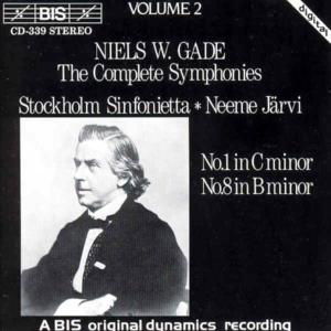 Symphonies 1 & 8 - Gade / Jarvi / Stockholm Sinfonietta - Muziek - Bis - 7318590003398 - 19 april 1993