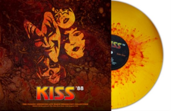 Cover for Kiss · Live At The Ritz. New York 1988 (Orange / Red Splatter Vinyl) (LP) (2023)