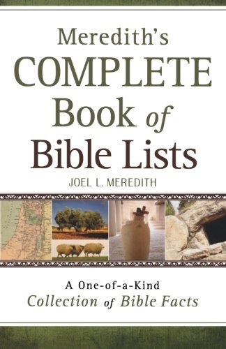 Cover for Joel L. Meredith · Meredith's Complete Book of Bible Lists - A One-of-a-Kind Collection of Bible Facts (Paperback Book) (2009)