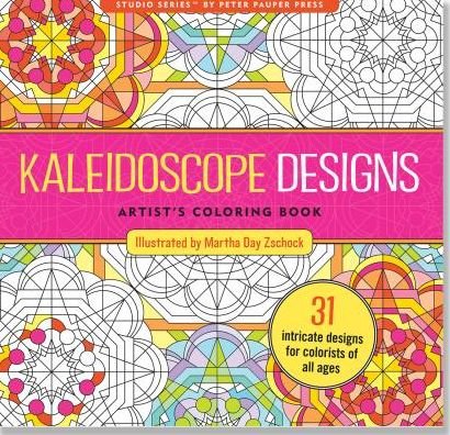 Cover for Peter Pauper Press · Kaleidoscope Designs Artist's Coloring Book (31 Stress-relieving Designs) (Inbunden Bok) (2020)
