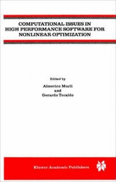 Cover for Almerico Murli · Computational Issues in High Performance Software for Nonlinear Optimization (Pocketbok) [Softcover reprint of the original 1st ed. 1997 edition] (2013)