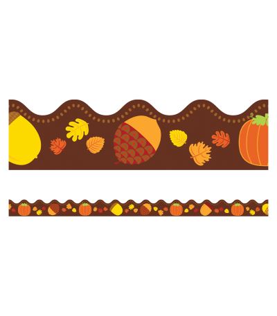 Acorns & Pumpkins Scalloped Borders - Carson-Dellosa Publishing - Inne - Carson Dellosa Education - 9781483828398 - 14 stycznia 2016