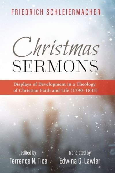 Cover for Friedrich Schleiermacher · Christmas Sermons (Bok) (2019)