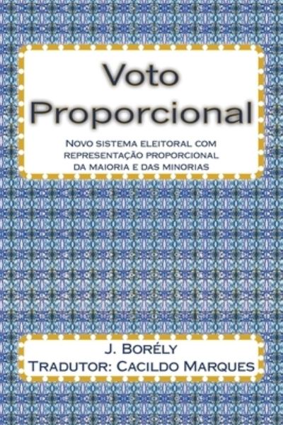 Cover for J Borely · Voto Proporcional (Paperback Book) (2017)