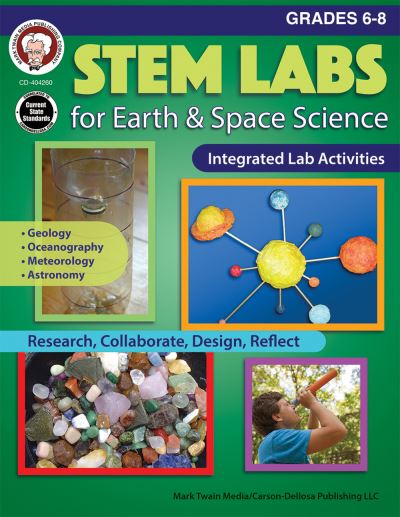 Cover for Schyrlet Cameron · STEM Labs for Earth &amp; Space Science, Grades 6-8 (Paperback Book) (2017)