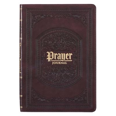 Cover for The LORD's Prayer Dark Brown Prompted Prayer Journal (Book) (2021)