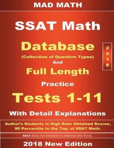 Cover for John Su · 2018 SSAT Database and 11 Tests (Paperback Book) (2018)