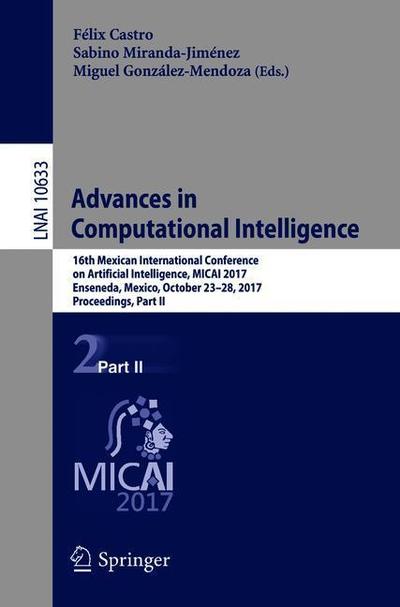 Cover for Advances in Computational Intelligence (Book) [1st ed. 2018 edition] (2019)
