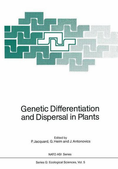 Cover for P Jacquard · Genetic Differentiation and Dispersal in Plants - Nato ASI Subseries G: (Paperback Book) [Softcover reprint of the original 1st ed. 1985 edition] (2011)