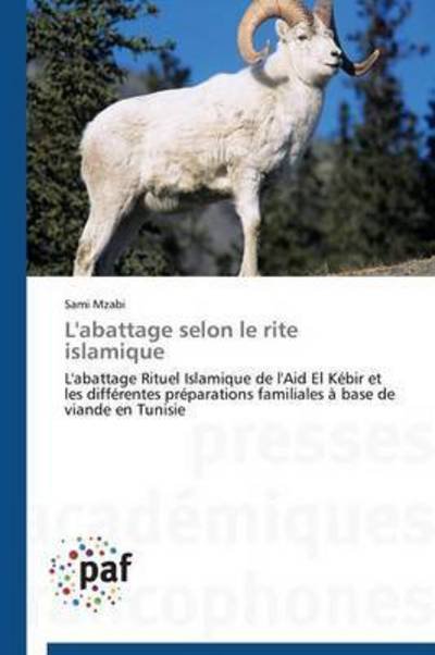 Cover for Mzabi Sami · L'abattage Selon Le Rite Islamique (Paperback Book) (2018)