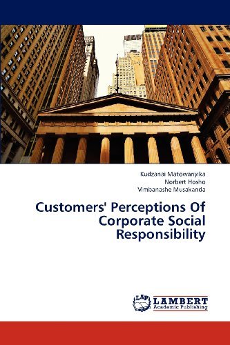 Cover for Vimbanashe Musakanda · Customers' Perceptions of Corporate Social Responsibility (Paperback Book) (2013)