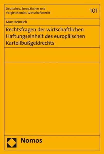 Cover for Heinrich · Rechtsfragen der wirtschaftlic (Bok) (2016)
