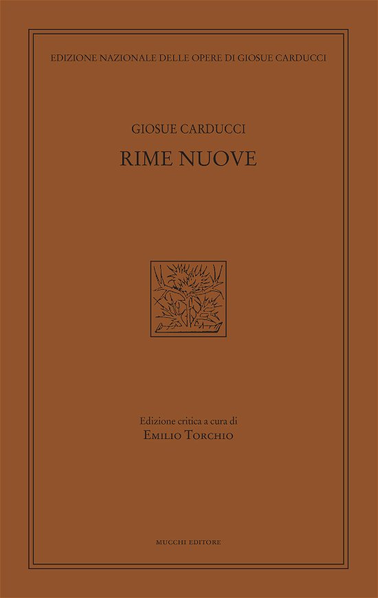 Cover for GiosuE Carducci · Rime Nuove (Book)