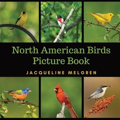 Cover for Jacqueline Melgren · North American Birds Picture Book: Dementia Activities for Seniors (30 Premium Pictures on 70lb Paper With Names) (Paperback Book) [Large type / large print edition] (2021)