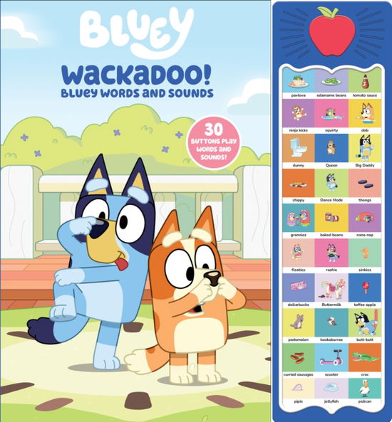 Cover for PI Kids · Bluey: Wackadoo! Bluey Words and Sounds Sound Book (Hardcover Book) (2025)